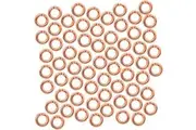 1000x 18k Rose Gold Strong 304 Stainless Steel Open Split Jump Rings Connector Loop Bulk