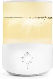2in1 Humidifiers for Bedroom 2.5L Cool Mist Humidifier &Diffuser Colorful Light