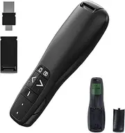 Presentation Clicker,Wireless Pointer Clicker for Presentation | Remote Control Presenter Pointer, PPT Slide Advancer Pen for Classroom