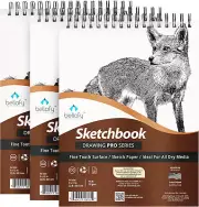 3X Sketch Books, 100 Sheets Each, 9X12 Inches | Perfect for Kids, Beginners & Ar