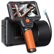 Triple Lens Borescope, 5" IPS Screen Inspection Camera, 1080P HD Endoscope wi...