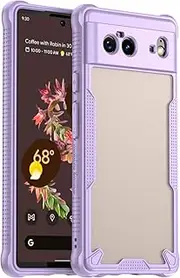 RUNGOS for Google Pixel 6 Case Translucent Matte [Remarkable Mil-Grade Shockproof] [Slim Fit, Anti-Slip Side] [Wireless Charging] 10Ft Drop Tested Bumper Cover for Google Pixel 6 Phone Case