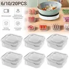 6-20PCS Clear Plastic Takeaway Food Containers & Lids Microwave And Freezer Safe
