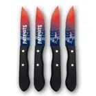 Sports Vault NFL New England Patriots Logo Steak Knives Set of Four