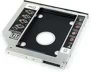 Optical Bay HDD 12.7mm 9.5mm 9mm SATA 3.0 2.5'' HD Hard Disk Drive Enclosure SSD Case Box Compatible with ROM DVD-ROM(9.5mm with LED)