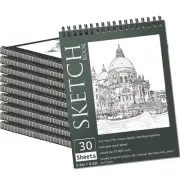 10 Pack 5.5 * 8.5"" Sketch Books, 300 Sheet Drawing Paper, Mini Sketchbook fo...