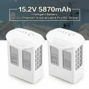 2Pcs 15.2V 5870mAh LiPo Battery for DJI Phantom 4/ Advanced/ 4Pro Drone