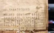 GE 546A780G003 MOLDED CONTACT BASE,BASEPLATE,TERMINALS AND TERMINAL SCREWS SIZE2