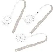 Garneck 3pcs Frameless Wall Clock Assembly Ruler Graduated Paper Ruler Accurate Scale for Clock Making for Home Decor Classroom Office