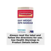 Elastoplast Heavy Weight Crepe Bandage Unstretched 10cm x 2.3m Roll