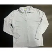 J. Crew Factory NWOT Cotton-Blend Polo Pull Over Sweater in Blue Size Small