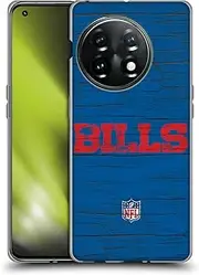 Head Case Designs Officially Licensed NFL Distressed Look Buffalo Bills Logo Soft Gel Case Compatible with OnePlus 11 5G