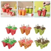Fruit Moulds Ice Cream Mold Icy Pole Jelly Pop Popsicle Maker Mould Tray DX