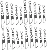 Milisten 50Pcs Fishing Hook Connector Swivels Tackle Ring Durable Fishing Gear Accessories for Freshwater Saltwater Enhanced Pin Design for Maximum Performance