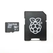NOOBS Raspberry Pi Foundation SanDisk 16GB Micro SD Card w/ Adapter SDSDQAD-016G