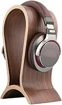 Headset Stand Headset Holder Desktop Headphone Stand Bracket Walnut Wood Computer Headset Headphone Rack Display Stand Gaming Headphone Hanger Holder Desktop Headset Holder