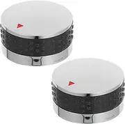 MOTHNUR Wide Compatibility BBQ Grill Knobs 2 Pack Stove Control Knobs Nonslip Grip for Gas Stove Universal Replacement