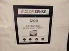 Color Sense 1200 Thread Count 4 Piece White Queen Sheet Set