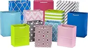 Hallmark Pastel Gift Bag Bundle in Assorted Sizes (Pack of 12-5 Medium 8", 4 Large 11", 3 Extra Large 14") for Birthdays, Mother's Day, Graduations, Baby Showers, Any Occasion