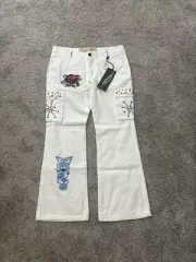 Ed Hardy Cargo Dept. by Christian Audigier Vintage Tattoo Twill Pants.