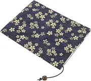 SEWACC Book Cover Book Protector for School Adjustable Book Transparent Book Protector for Student Book Lovers Book Sleeve Book Accessories Book Bag Stylish Book Covers Books Navy Fabric