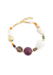 Eliou Rumi Beaded Bracelet - Purple ONE SIZE