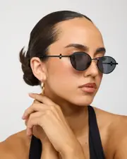 [Peta + Jain] Peta + Jain Women's Calista Sunglasses in Black One Size Black
