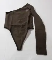 Gymshark Women's Sweat-Wicking Vital Seamless Bodysuit DH3 Brown XS NWT