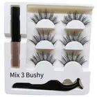 Magnetic False Eyelashes Natural Eye Lashes Extension Liquid Eyeliner Tweezer