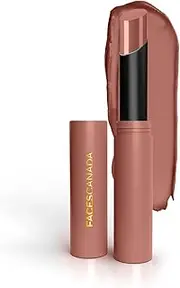 FACES CANADA Long Stay 3-in-1 Matte Lipstick - Camouflage Mauve 07, 2g | 8HR Longstay | Transfer Proof | Moisturizing | Chamomile & Shea Butter | Primer-Infused | Lightweight | Intense Color Payoff