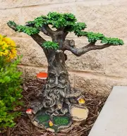 Fantasy Ent Greeman Tree House Display Statue For Mini Fairy Garden Figurines