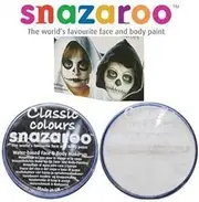Snazaroo Halloween Black & White Water Based Face & Body Paint Fancy Dress Set