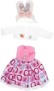 Homoyoyo 1Set Doll Clothes Set Bunny Themed Outfit Headband for Jointed Dolls Fits Doll Outfits for Doll House Accessories Creative Play