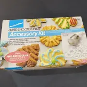 Proctor Silex Super Shooter plus accessory kit Christmas Cookies Baking New!!