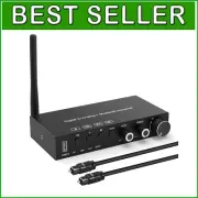 High-Performance USB DAC Digital to Analog Converter with Bluetooth Receiver
