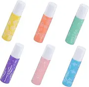 OFFIGAM 6pcs Essential Oil Roller Bottle Thickened Glass Containers for Perfume Refillable Travel Bottles Portable and Convenient for Daily Use and Travel