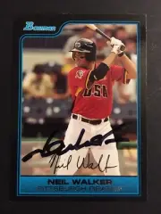 Neil Walker signed 2006 Bowman Baseball Card FG5 Auto Autograph