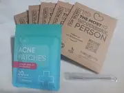 BIORICA 5 Pack Lot Acne Pimple Patches with Hydrocolloid, Salicylic, Niacinamide