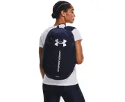 Under Armour Unisex Hustle Lite Water Resistant Backpack - Navy Silver