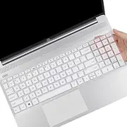 Keyboard Cover Compatible 2020 2019 17.3" HP Envy 17 Series 17m-ae011 17m-ae111 /17.3 hp 17-bs Series 17-bs010 17-bs020 17-bs019 17-bs049 /15.6" HP Envy X360 15/15.6" Pavilion 15 -White
