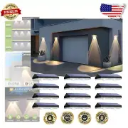 IP65 Waterproof Solar LED Lights for Fences - 3 Modes, Pack of 12 Outdoor Lights