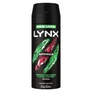 LYNX Africa Men's Deodorant Spray 165ml - 48-Hour Odor Control