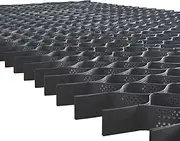 2 in High Non-Slip Ground Grid Polyethylene Honeycomb HDPE Driveway Stabilization Grids Permeable Pavers for Steep Slope/Hillside, 6.5/10/13/16/19.7 ft Wide(6x10m/19.7x32.8ft)