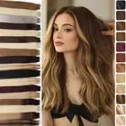 CLEARANCE Tape In 100% Real Remy Human Hair Extensions Skin Weft Full Head Brown