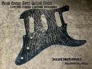 Custom Tooled Leather Quilted Tie Dye Pickguard Fender Stratocaster SSS HH HSH