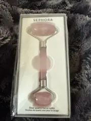 SEPHORA Rose Quartz Double-Ended Facial Massage Roller SEALED