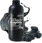 Phrozen Aqua-Hyperfine 3D Printer Resin | High Resolution for 9K/12/14K LCD Printers | Standard 405nm UV-Curing | High Detailed, Low Shrinkage | Graphite (1kg)