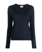 V-neck cashmere pullover XS Black
