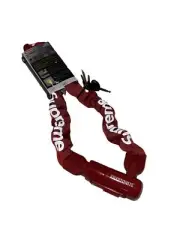 NWT 3M Supreme Kryptonite Evolution Integrated Bike Chain Link Lock, RED SS21