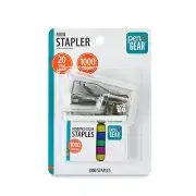 Pen+Gear 20-Sheet Mini Stapler with 1000 Staples, Compact & Portable - Clear